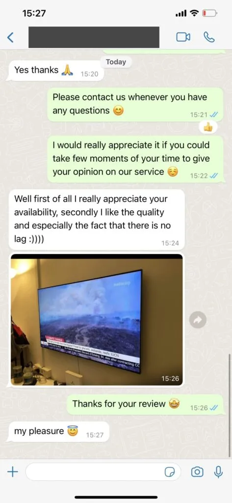 IPTV WhatsApp setup assistance